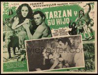 9z620 TARZAN FINDS A SON Mexican LC '39 c/u of Johnny Weissmuller with Maureen O'Sullivan as Jane!