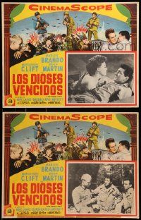 9z510 YOUNG LIONS 2 Mexican LCs '58 Nazi Marlon Brando, Dean Martin, Montgomery Clift, WWII