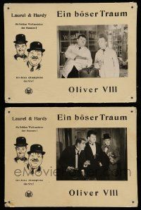 9z059 OLIVER THE EIGHTH 7 Swiss LCs '60s Stan Laurel & Oliver Hardy Henry VIII parody, great scenes!