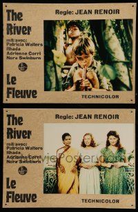 9z072 RIVER 3 Swiss LCs '70s Jean Renoir, Suprova Mukerjee, from the novel by Rumer Godden!