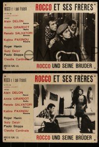 9z062 ROCCO & HIS BROTHERS 6 Swiss LCs '61 Luchino Visconti's Rocco e I Suoi Fratelli, Alain Delon!