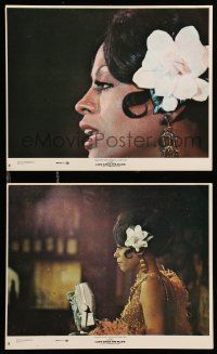 1a228 LADY SINGS THE BLUES 2 8x10 mini LCs '72 great images of Diana Ross as singer Billie Holiday!