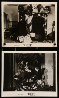1a974 RIFIFI 2 8x10 stills '56 Jules Dassin acts and directs in his Du Rififi Chez Les Hommes!
