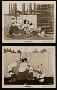 1a975 RIVETER 2 8x10 stills '40 Disney cartoon, Donald Duck at construction site!
