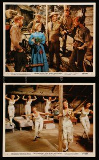 1a236 SEVEN BRIDES FOR SEVEN BROTHERS 2 color 8x10 stills '54 images of Jane Powell & Howard Keel!