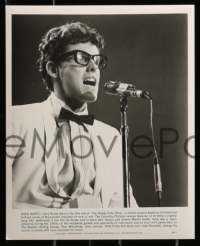 1a664 BUDDY HOLLY STORY 6 8x10 stills '78 Gary Busey performing on stage, rock & roll biography!