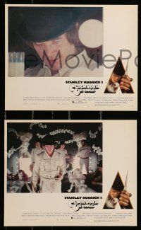1a198 CLOCKWORK ORANGE 3 8x10 mini LCs '72 Stanley Kubrick classic starring Malcolm McDowell!