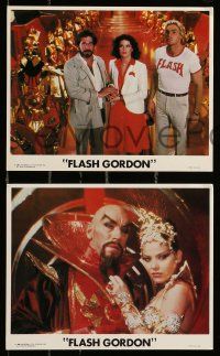 1a178 FLASH GORDON 4 8x10 mini LCs '80 Sam Jones, Melody Anderson, Max Von Sydow as Emperor Ming!