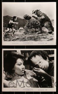 1a321 FRANKENSTEIN CONQUERS THE WORLD 17 8x10 stills '66 Toho, monster terrorizing people!