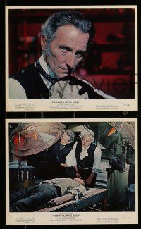 1a204 FRANKENSTEIN CREATED WOMAN 3 color 8x10 stills '67 1 w/ c/u of Peter Cushing holding skull!
