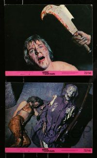 1a067 HORROR ON SNAPE ISLAND 8 8x10 mini LCs '72 a night of pleasure becomes a night of terror!