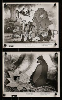 1a773 JUNGLE BOOK 5 8x10 stills '67 Disney, great cartoon images of Mowgli & his friends!