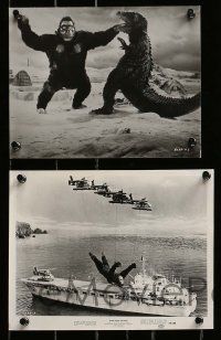 1a625 KING KONG ESCAPES 7 from 7.5x9.5 to 8x10 stills '68 w/images of rubbery monsters battling!