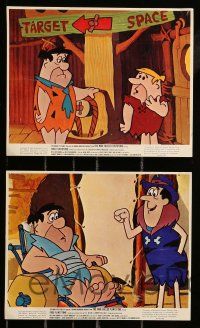 1a163 MAN CALLED FLINTSTONE 5 color 8x10 stills '66 Hanna-Barbera, Fred, Barney, Wilma & Betty!