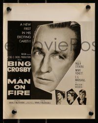 1a958 MAN ON FIRE 2 8x10 stills '57 Bing Crosby & son Malcolm Brodrick + poster art!