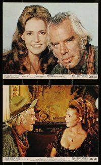 1a210 MONTE WALSH 3 8x10 mini LCs '70 cowboy Lee Marvin & pretty Jeanne Moreau, Jack Palance!