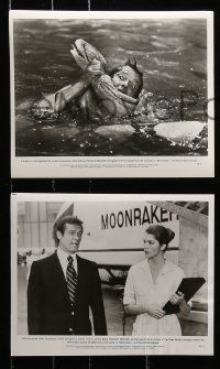 1a381 MOONRAKER 14 8x10 stills '79 Roger Moore as James Bond, Richard Kiel as Jaws, Lois Chiles!