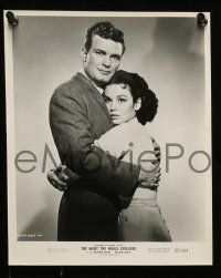 1a576 NIGHT THE WORLD EXPLODED 8 8x10 stills '57 portraits of Kathryn Grant & William Leslie!