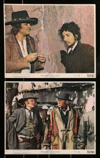 1a121 PAT GARRETT & BILLY THE KID 7 8x10 mini LCs '73 Bob Dylan, Coburn, Kristofferson, Peckinpah