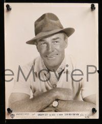 1a526 RANDOLPH SCOTT 9 from 8.25x9.5 to 8x10 stills '40s-50s the star from a variety of roles!
