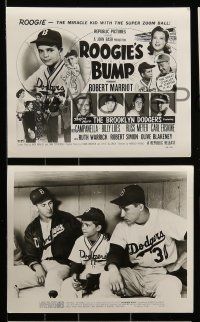 1a285 ROOGIE'S BUMP 21 8x10 stills '54 starring real life Brooklyn Dodgers baseball players!