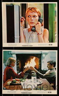 1a122 ROSEMARY'S BABY 7 color 8x10 stills '68 John Cassavetes, Mia Farrow, Roman Polanski classic!