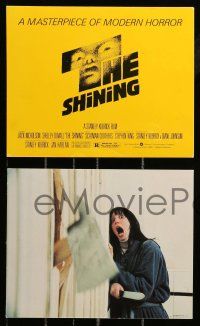 1a168 SHINING 5 8x10 mini LCs '80 Stanley Kubrick, Jack Nicholson, Shelley Duvall, Saul Bass art!