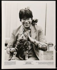 1a986 STEPHEN KING 2 8x10 stills '80s-90s pictured with cats for Cat's Eye and Sleepwalkers!