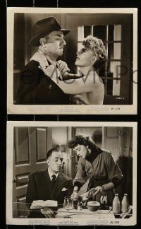 1a535 TAKE ONE FALSE STEP 9 8x10 stills '49 William Powell & sexy Shelley Winters first, Hunt!