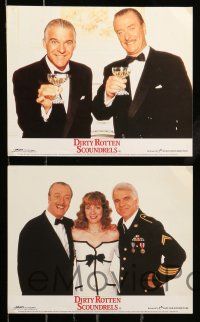 1a055 DIRTY ROTTEN SCOUNDRELS 8 color English FOH LCs '88 Steve Martin & Michael Caine, Headly!