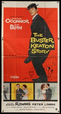 1b505 BUSTER KEATON STORY 3sh '57 Donald O'Connor as The Great Stoneface comedian, Ann Blyth