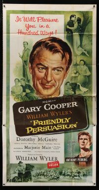 1b582 FRIENDLY PERSUASION int'l 3sh '56 Gary Cooper in a movie that will pleasure you in 100 ways!