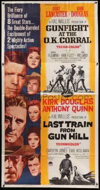 1b616 GUNFIGHT AT THE OK CORRAL/LAST TRAIN FROM GUN HILL 3sh '63 double-barreled excitement!