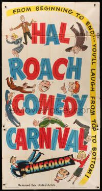 1b618 HAL ROACH COMEDY CARNIVAL 3sh '47 odd re-packaging of Curly & Fabulous Joe!