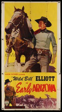 1b662 IN EARLY ARIZONA 3sh R49 great image of William Elliot as Wild Bill Hickock with his horse!