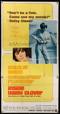 1b664 INSIDE DAISY CLOVER 3sh '66 great image of bad girl Natalie Wood, don't be a fink!