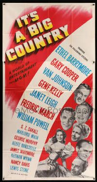 1b670 IT'S A BIG COUNTRY 3sh '51 Gary Cooper, Janet Leigh, Gene Kelly & other major stars!