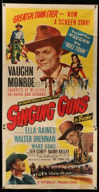 1b872 SINGING GUNS 3sh '50 Vaughn Monroe sings Mule Train, sexy Ella Raines, Walter Brennan