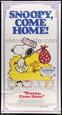1b878 SNOOPY COME HOME 3sh '72 Peanuts, Charlie Brown, great Schulz art of Snoopy & Woodstock!