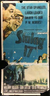 1b897 STALAG 17 3sh '53 William Holden, Robert Strauss, Billy Wilder WWII POW classic!