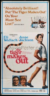 1b933 TIGER MAKES OUT 3sh '67 wacky full-length image of Eli Wallach with tail, comedy!