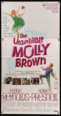 1b956 UNSINKABLE MOLLY BROWN 3sh '64 Debbie Reynolds, get out of the way or hit in the heart!