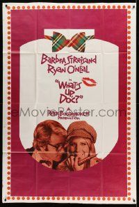 1b975 WHAT'S UP DOC 3sh '72 Barbra Streisand, Ryan O'Neal, directed by Peter Bogdanovich!