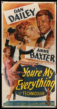 1b996 YOU'RE MY EVERYTHING 3sh '49 full-length art of dancing Dan Dailey and Anne Baxter!