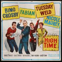 1b084 HIGH TIME 6sh '60 Blake Edwards directed, Bing Crosby, Fabian, sexy young Tuesday Weld!