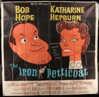1b088 IRON PETTICOAT 6sh '56 great art of Bob Hope & Katharine Hepburn hilarious together!