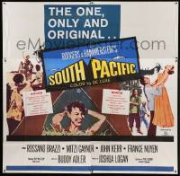 1b105 SOUTH PACIFIC 6sh R64 Rossano Brazzi, Mitzi Gaynor, Rodgers & Hammerstein musical!