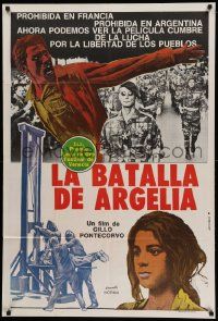 1b279 BATTLE OF ALGIERS Argentinean '70s Gillo Pontecorvo's La Battaglia di Algeri, guillotine!