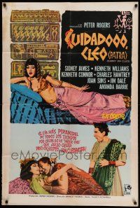 1b291 CARRY ON CLEO Argentinean '64 English sex on the Nile, the funniest film since 54 B.C.!