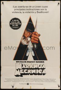 1b297 CLOCKWORK ORANGE Argentinean '72 Stanley Kubrick classic, Castle art of Malcolm McDowell!